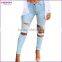 China Bulk Wholesale Cheap Ripped Scratch Washed Jeans