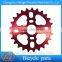 metal brackets sprocket of bicycle with you logo lasered