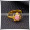 Wiky Jewelry Top Quality Wholesale Pink Zircon Polished Women Gold Ring