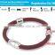 Noproblem P095 FDA red tourmaline germanium charm sport elegrant unisex power magnetic energy bracelet