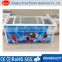 commercial big capacity deep freezer glass top door chest freezer
