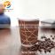 Disposable hot drinking custom logo ripple wall paper coffee cup