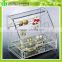 DDJ-0053 Chinese Factory Sells SGS Test Mini Clear Acrylic Jewelry Organizer Box