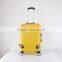 ABS 3 piece trolley luggage set with aluminum and steel trolley