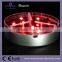 Superior quality Silver Body Color 10CM Remote controlled Wedding LED Centerpiece Lighting