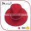 New Fashion 100% Wool Red Felt Fedora Hat
