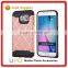 [UPO] Drop resistance dual layer flexible Silicon bumper Slim armor Hard plastic back Hybrid phone case for samsung galaxy s6