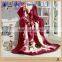 Manufactory walmart  china home textile double layer mink blanket