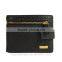 baellerry men leather wallet with zipper pocket