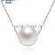 8.5-9mm nice design cheap white round natural pearl pendant