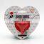 Lovers gifts heart shaped 2 way 3.5mm headphone music splitter