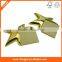 Golden Plastic star-shaped holder Sticky notepads memo pads