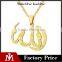 18k gold jewelry religion allah god lamp necklace for high quality titanium steel mens jewelry