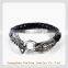 New Style Leather Rope Braided Handmade Bracelet for Men with Magnetic Clasp