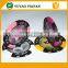 13.5g leaves and crown printed customized sticker clay poker chips