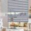office motorised pleated zebra blinds, rainbow fabric