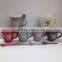 2017 Dora Color Glaze flower porcelain coffee mug