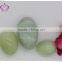 only polished hand-made natural green Xiuyan jade stone kegel egg weights kegel egg stone with gift box