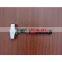 one piece steel stone hammer with RUBBER HANDLE
