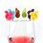 Cute Cartoon Shape Squirrel Party Wine Plug Set, Colorful Squirrel Bottle Stopper