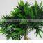 wholesales plastic artificial garden green bamboo plants lumber craft with leaves for decoration