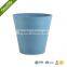 Green plastic wood stone UV protective large garden decorative plain surface planters