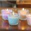 Crystal glass votive candle holder
