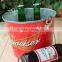 Newest Metal Beer Bucket Ice Barrel Decoration Pail With Attractive Printing