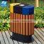 Cheap outdoor wooden waste bins