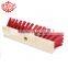 Wooden handle floor cleaning broom brush