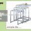 High Quality Durable Tempered Glass Coffee Nesting Metal Side Table