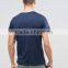 High Quality Custom Short Sleeve Crew Neck Navy men's 100% Cotton 180gsm Anti Shrink Slim Fit Casual Blank T-Shirt