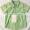 2016 new style fashion green and white stripes boy's shirts
