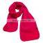 windproof red and grey polar fleece scarf factory