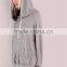MGOO Women Oversized Sweatshirt Pullover Front Pocket Lightweight Soft Knit Draw String Slouchy Hoodie Heather Grey