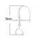 925 Sterling Silver Earring Hooks Platinum Plated Clear Rhinestone Pinch Clasp 26mm x 12mm,1Pair