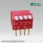 4 position piano type DIP switch