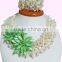 Impressive styles!! white freshwater pearl beads anfd shell flower as the decoration
