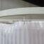 Polyester shower curtain with hooks