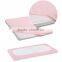 knitted 100% combed cotton pink with elastic crib sheet baby fitted sheet