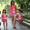 European American Hot Sale Mother and Daughter Matching Clothing Family Tank Tops