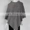 V-neck cable knitted poncho cashmere wraps wholesale price