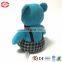 Blue bear with suspender Mr. gentleman cute kids teddy bear toy