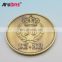 Customize cheap lovely wedding names of gold antiqu brass blank coins
