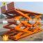 7LSJG Shandong SevenLift 2 ton 4.5m cargo hydraulic scissor lifter/table lifter vertical lift-up table mechanism
