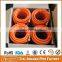 CE prove brass connector fittings orange color PVC LPG gas hose, PVC gas pipe for cooking and oven