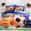 Modern Queen Size Style 4 Piece Football 3D Digital Printed Bedsheet Duvet Cover Set