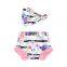 Stripe Flower Boho Bloomer Nappy Cover Ruffle Bloomer