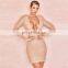 LAITE D2191 Hot sales fashion v-neck bodycon lace sexy dresses women pleated high waist casual dresses
