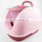Cute hooded cat litter pan closed cat litter box with lid